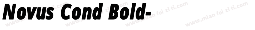Novus Cond Bold字体转换